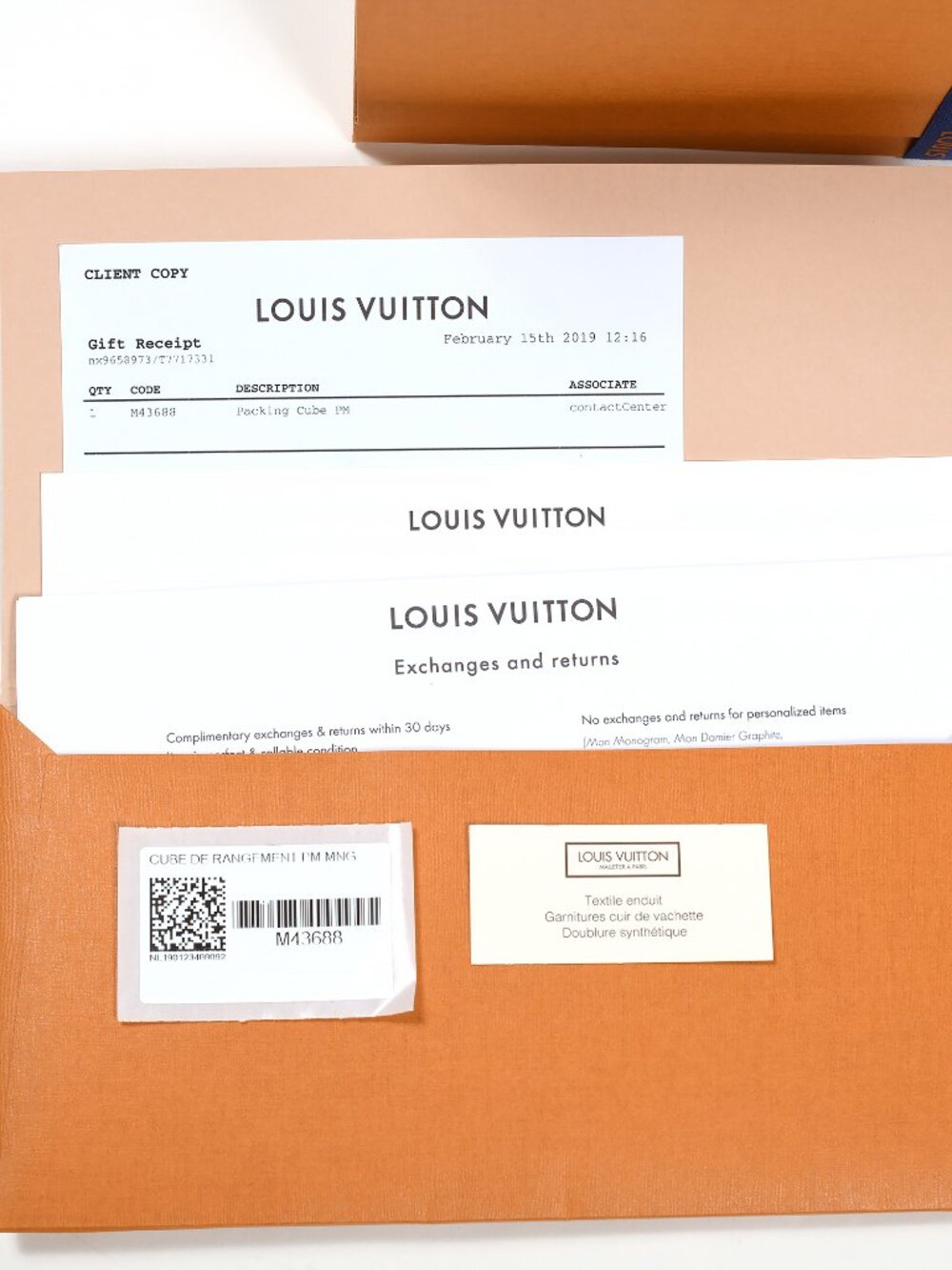 Louis Vuitton Packing Cube PM Monogram M43688 New Full Set Box Dust Bag Receipt - Picture 2 of 10